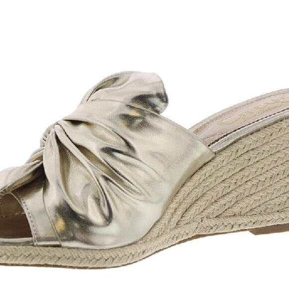Circus by Sam Edelman Metallic Gold Wedges NWOT - Picture 5 of 7